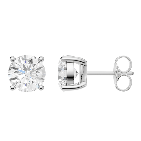 Diamond stud earrings