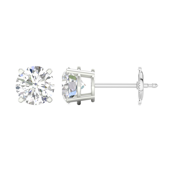 Diamond stud earrings