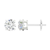 Diamond stud earrings