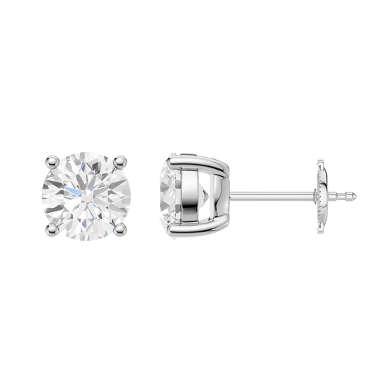 Diamond stud earrings