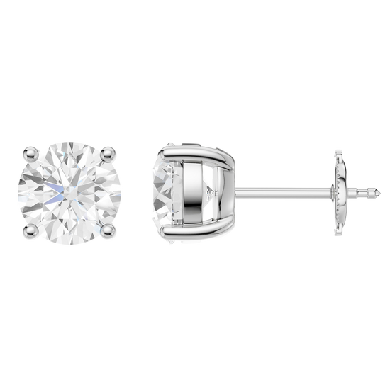 Diamond stud earrings
