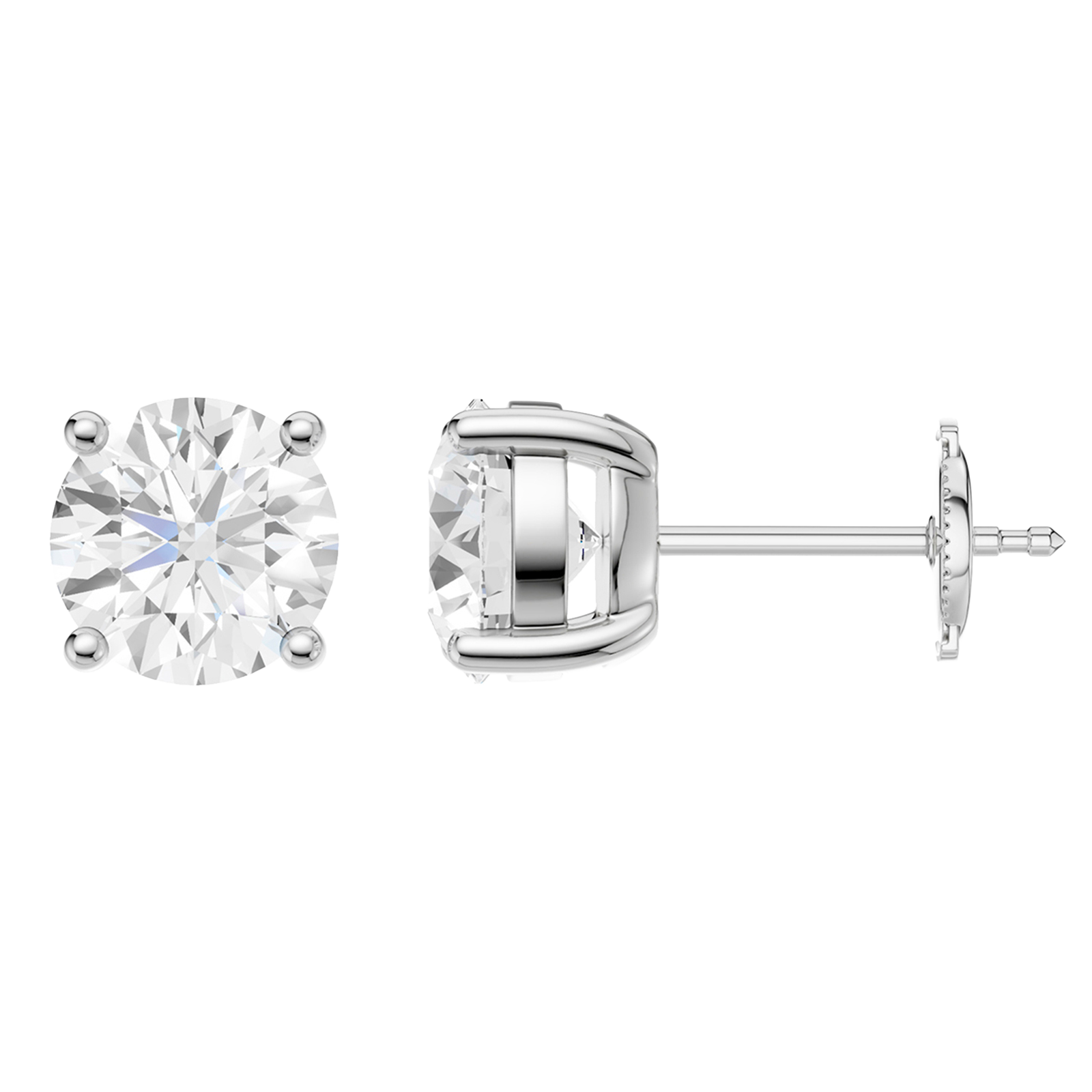 Diamond stud earrings