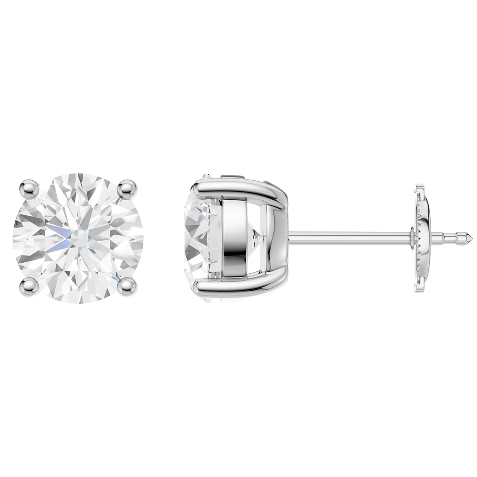 Diamond stud earrings