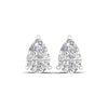 Amorati Diamonds pear cut 6.0 carat lab grown diamond stud earrings. 