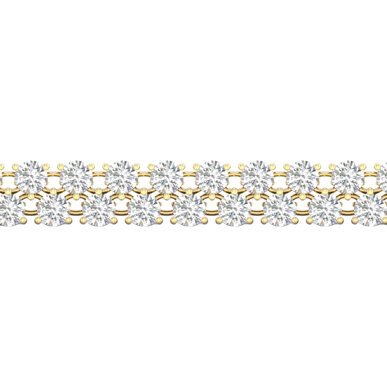 Petite 6-Carat Cluster Diamond Tennis Bracelet
