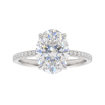 Empress Oval Cut 5 cttw Diamond Ring