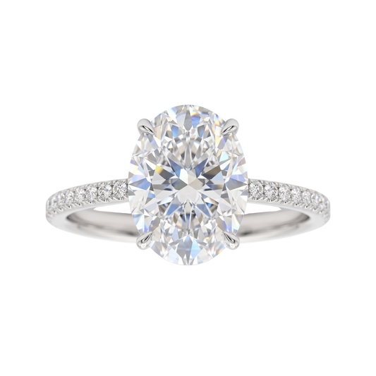 Empress Oval Cut 5 cttw Diamond Ring