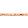 A sleek, high-polish 14k rose gold bangle from the Amorati Fourteen Collection, featuring scattered star insets with shimmering round lab-grown diamonds.