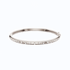 A sleek, high-polish 14k white gold bangle from the Amorati Fourteen Collection, featuring scattered star insets with shimmering round lab-grown diamonds.