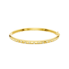 A sleek, high-polish 14k yellow gold bangle from the Amorati Fourteen Collection, featuring scattered star insets with shimmering round lab-grown diamonds.