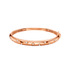 A bold, high-polish 14k rose gold statement bangle by Amorati featuring scattered star and geometric insets with shimmering round-cut lab-grown diamonds. Amorati’s signature F O U R T E E N T H Collection