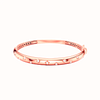 Amorati Diamonds Multi Shape Studded Diamond Bangle in 14K rose gold. This bracelet with small round lab grown diamonds set along the front, displayed on a clean white background.