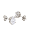 Oval Diamond Studs