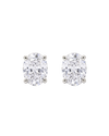 Oval Diamond Studs