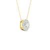 Maximalist Round Solitaire Diamond Pendant