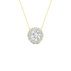 Maximalist Round Solitaire Diamond Pendant
