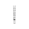 A brilliant 14k white gold 2/3 eternity ring showcasing a shimmering row of premium round-cut lab-grown diamonds.