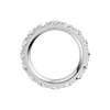 A breathtaking 14k white gold full eternity ring showcasing 4.0 carats of premium round-cut lab-grown diamonds for a seamless ribbon of light.