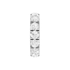 A breathtaking 14k white gold full eternity ring showcasing 4.0 carats of premium round-cut lab-grown diamonds for a seamless ribbon of light.