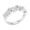 A brilliant 14k white gold anniversary band showcasing a continuous row of premium 2.0cttw oval-cut lab-grown diamonds.
