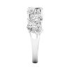 A brilliant 14k white gold anniversary band showcasing a continuous row of premium 2.0cttw oval-cut lab-grown diamonds.