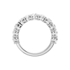 A brilliant 14k white gold 2/3 eternity wedding band showcasing 2.0 carats of premium round-cut lab-grown diamonds.