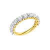 A luxurious 14k yellow gold wedding band featuring 2.0 total carats of round-cut lab-grown diamonds set in a 2/3 eternity style.