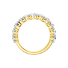 A luxurious 14k yellow gold wedding band featuring 2.0 total carats of round-cut lab-grown diamonds set in a 2/3 eternity style.