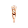 Amorati Diamonds Studded Diamond Dome Ring in 14K rose gold. The ring features a series of small, evenly spaced round-cut lab grown diamonds set in a polished, organic pattern, side profile shown on a plain white background 