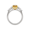 Soleil 3.20 cttw Oval Canary Yellow & White Trilogy Engagement Ring