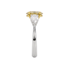 Soleil 3.20 cttw Oval Canary Yellow & White Trilogy Engagement Ring