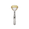 Soleil 4 Carat Elongated Cushion Canary Trilogy Engagement Ring