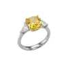 Soleil 4 ctw Cushion Canary Trilogy Engagement Ring