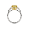 Soleil 4 ctw Cushion Canary Trilogy Engagement Ring