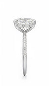 Radiant-cut diamond band