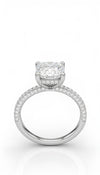 Radiant-cut diamond band