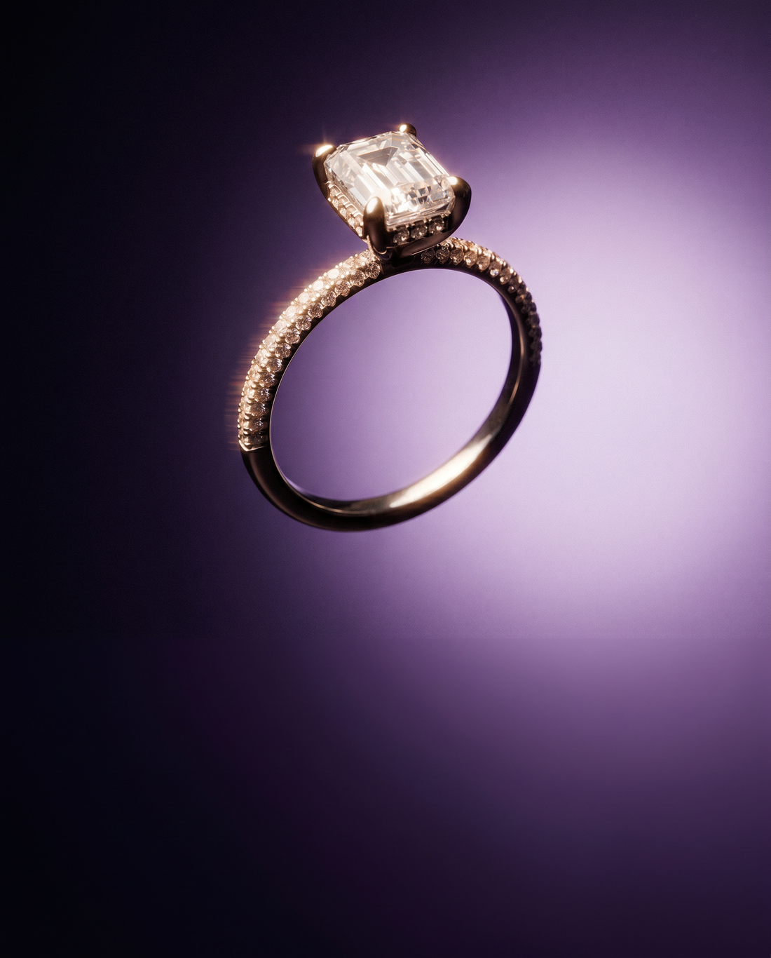 Pave Set-Band Engagement Band