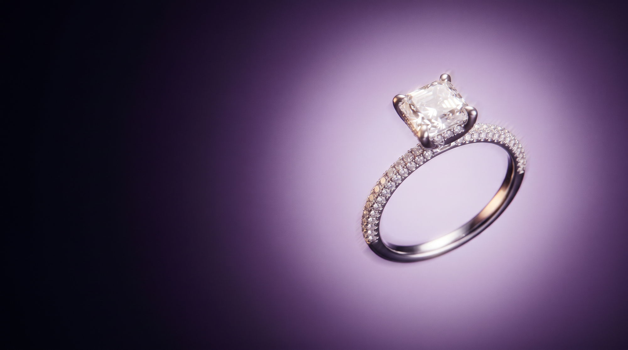 Pave Set-Band Engagement Band